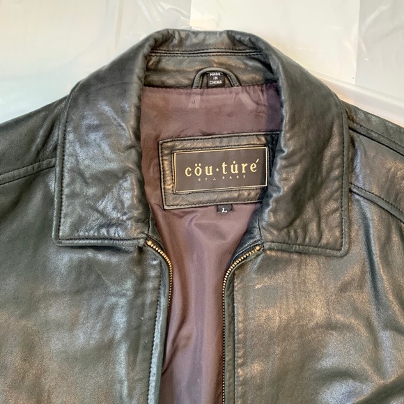 Couture vintage leather jacket - Picture 2 of 4